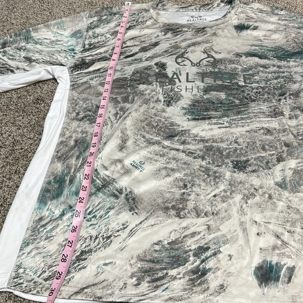 REALTREE FISHING RTF Poly Short Sleeve Tee in Aspect Arctic White size X… - Picture 3 of 8